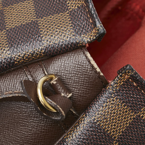 Louis Vuitton Damier Truss Makeup Accessory Pouch Brown Leather - Picture 4 of 10